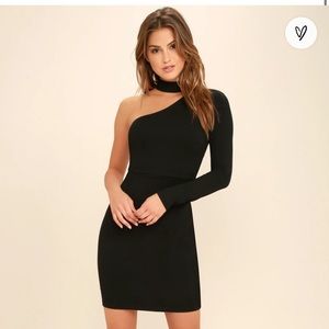 All I Half Black One Shoulder Dress